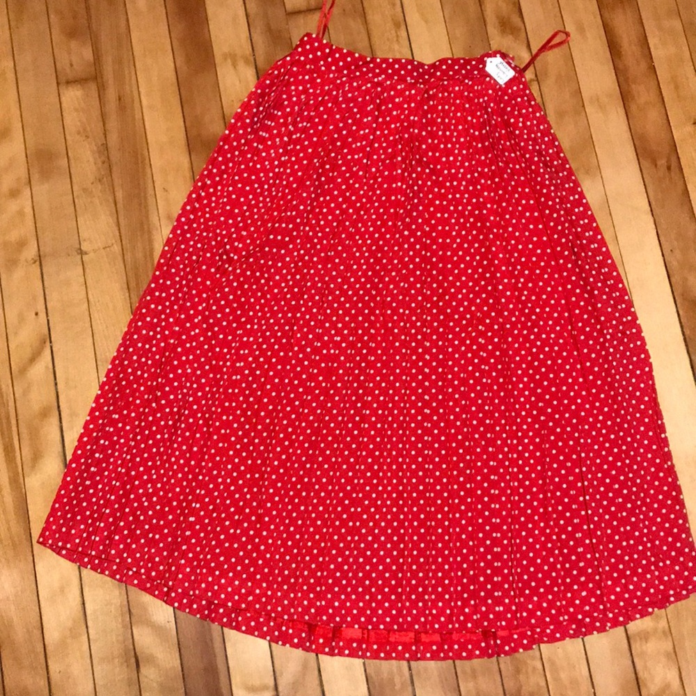 Polka Dotted Pleated Skirt ~ Vintage Jones NY
